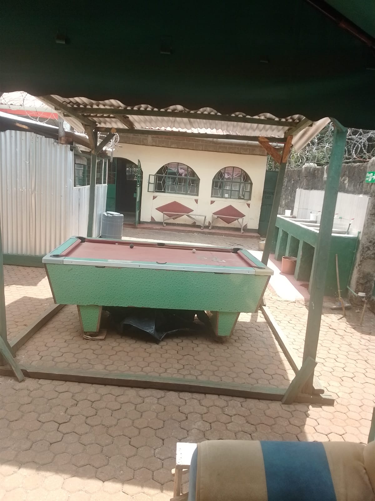 Pool table at Safe Steps Recovery Centre